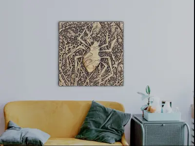 A poisonous spider for home decoration 3D print model