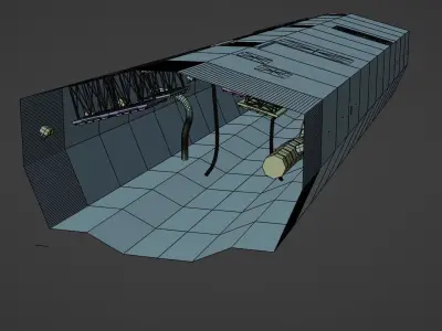 Sci-fi Corridor for Blender Free 3D model