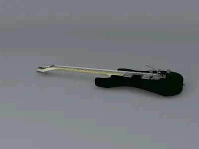 Dweezil Zappas green Charvel guitar Free 3D model