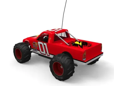 Game Ready RC Offroad Truck Low-poly 3D model