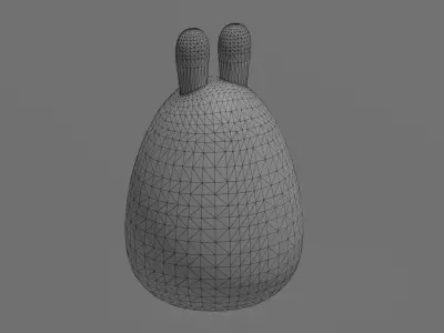 Bunny Lamp Free low-poly 3D model