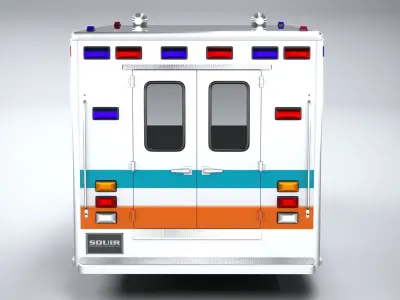 Generic Ambulance Classic 3D model