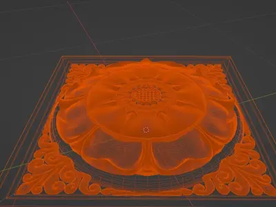 Flower carvings  3D model