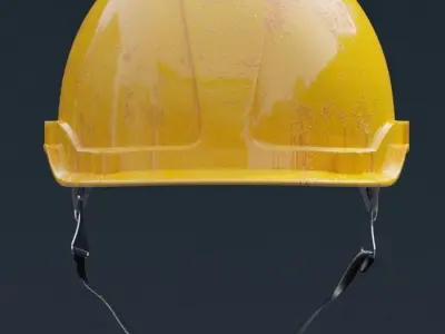 Safety helmet 3D model Low-poly 3D model