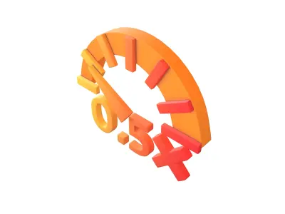 Speed 0 point 5 Symbol v1 003 Low-poly 3D model