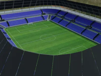 Football Stadium 3D model shop