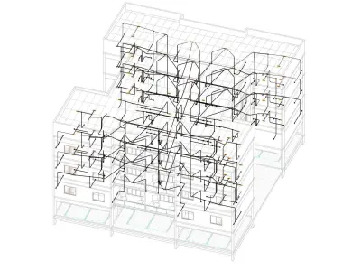 Projeto edificio multifamiliar arquitetonico e complementares 3D model