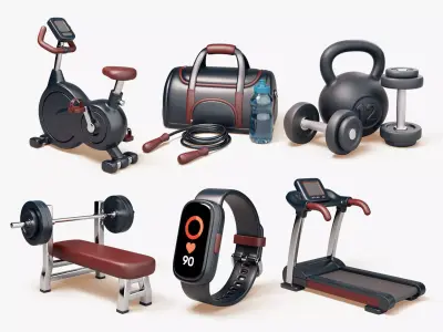 Gym Equipment Pack