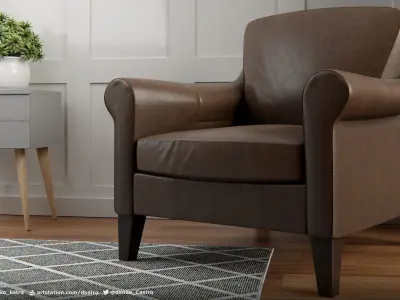 Armchair - 2k Textures 3D model