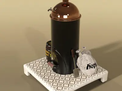 Breweryoven for incensecandles 3D model