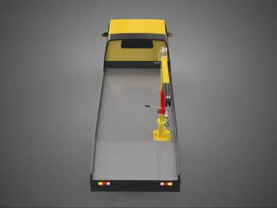 HYDRAULIC JACK CRANE LIFTING MANUAL WINCH HOIST TOW TRUCK PICKUP 3D model