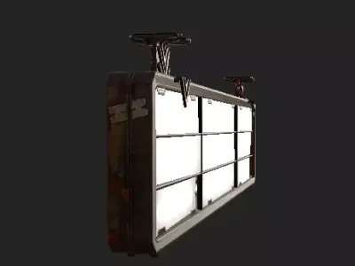 Sign Exit Low-poly 3D model