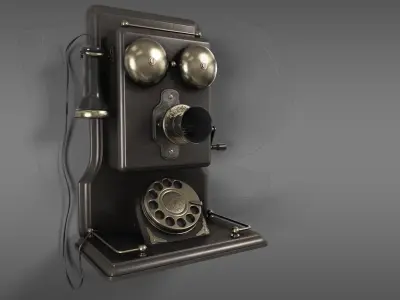 Wall telephone 3D model