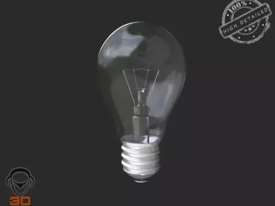 3d Bulb light 3D model