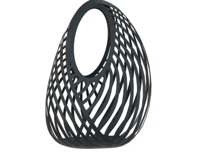 Casey Cadwallader Mugler Spiral Beach Bag Low-poly 3D model