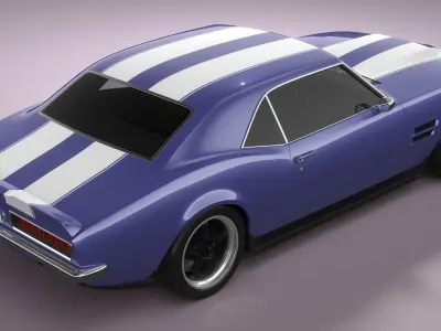 Generic Muscle Car 3D model