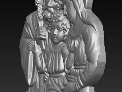 Holy Family single 3D print model