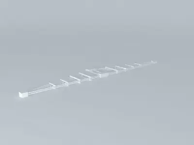 Bamboo truss 3D model