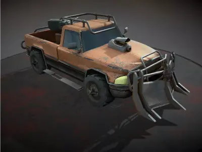 Desert Bull Low-poly 3D model
