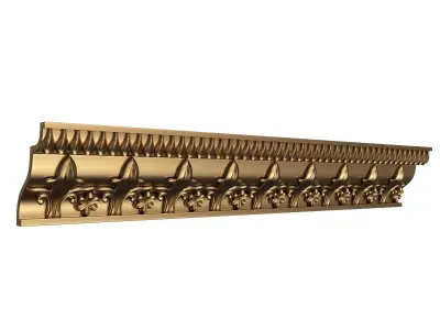 Cornice Decoration Molding 049 Low-poly 3D model