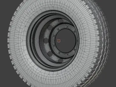 Light truck wheel KAMA 3D model