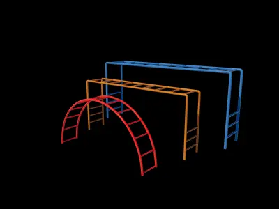 Playground Monkey Bars 3D model purchase