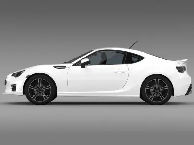 Subaru BRZ Aero Package ZC6 2012 3D model