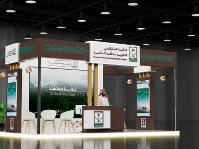 booth 6x4 open side  3D model