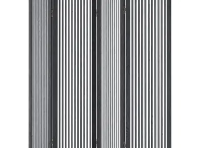 Decorative wooden screen  3D model