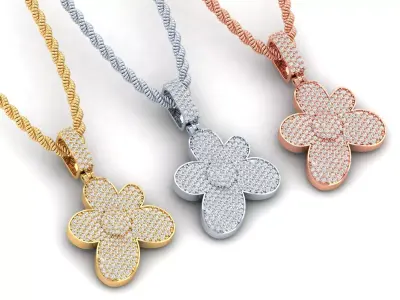 Flower Pendant  3D print model