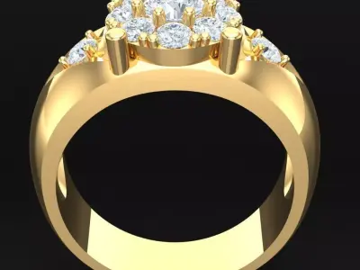 Luxury Men Rings Designs 5MR054 3D print model