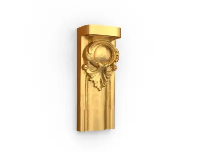Classic decor ornament carved 11 3D model