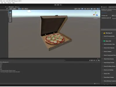 Pizza Margherita 3D Model Game Ready Low-poly 3D model