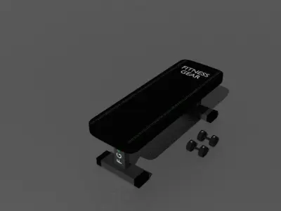 Fitness Gear Home Workout Bench Free 3D model