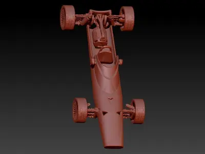 Formula F1 RC car Pendant Key Chain 3D print model