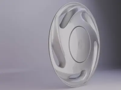 Toyota Corolla 98 Wheel Cover Low-poly 3D model