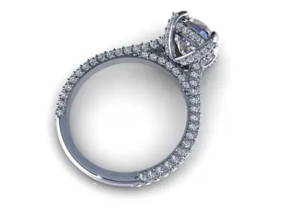 Secret Love Diamond Ring 3D model