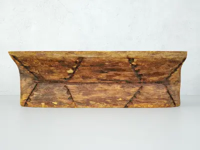 Old Wood Double Seed Sorter 3D model