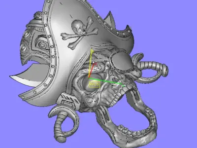 Pirate Skull 3D print model