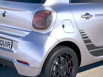 Smart EQ Forfour 2020 3D model