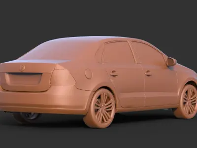 Volkswagen Polo 2016 3D print model