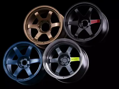 Volk Rays TE37 Wheel Series 3D Model Pack