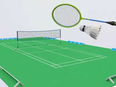 Badminton Collection 1 3D model