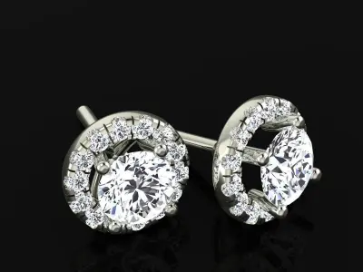 Earrings 3D model shop