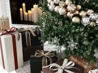 Christmas Decorative set sk 1 3D model