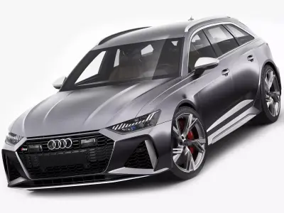 Audi RS6 avant 2020 3D model
