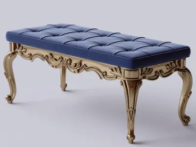 Classic bench 3D model