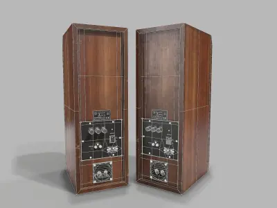 Music Column Low-poly 3D model