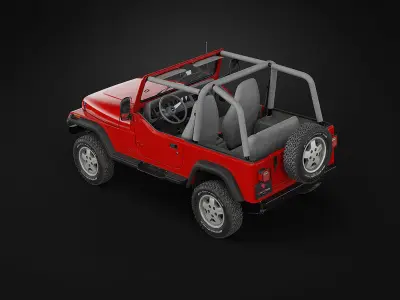 1987 Jeep Wrangler 3D model