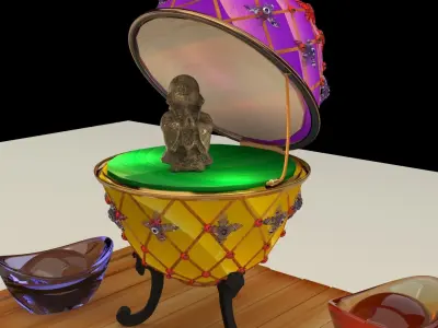 Chinese monk kid 3D model